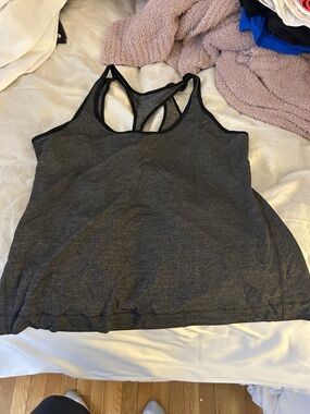 lululemon athletica Charcoal Gray Racerback Tank Top